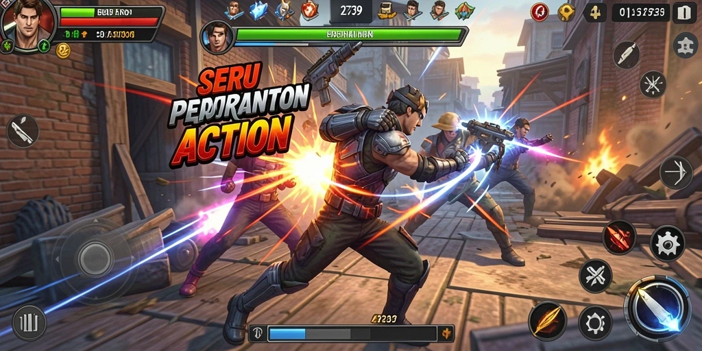 Screenshot menunjukkan aksi seru dalam permainan 2739.