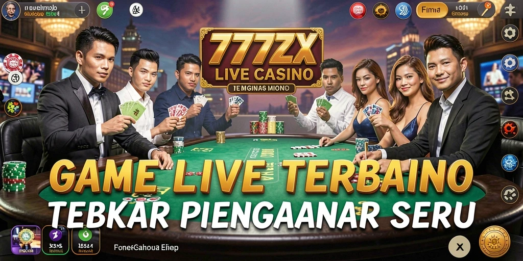 Screenshot gameplay Live Casino 777ZX menampilkan pengalaman bermain yang seru dan interaktif.