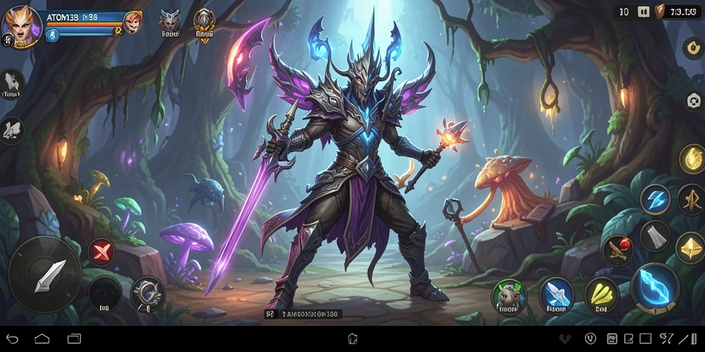Tangkapan layar gameplay ATOM138 yang menampilkan pemandangan petualangan.