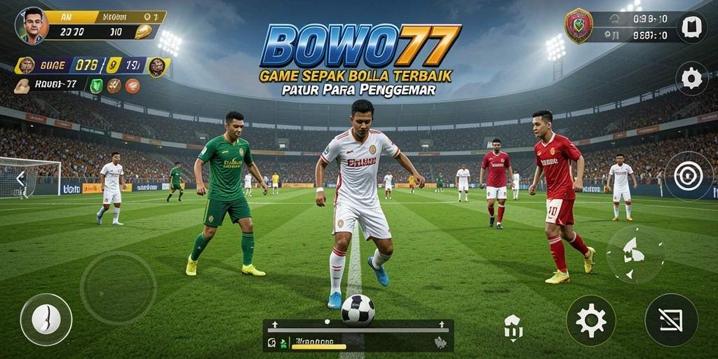 Gameplay seru BOWO77 dengan grafik memukau dan aksi sepak bola nyata.