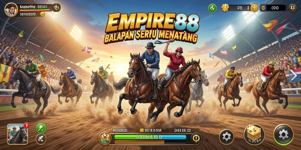 Gameplay balapan seru di EMPIRE88 dengan kendaraan yang bertenaga.