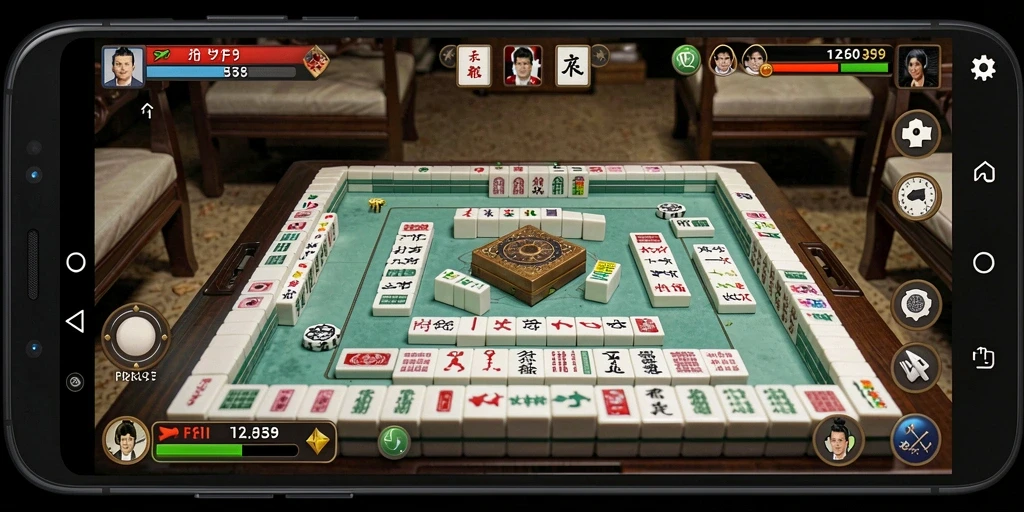 Tampilan gameplay Mahjong yang menantang dan menarik.