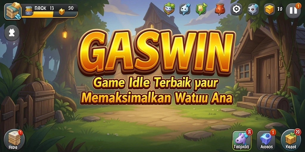 Screenshot GASWIN menampilkan gameplay Idle yang menghibur dan santai.
