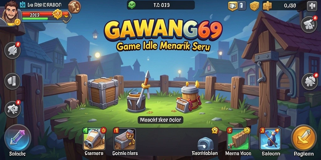 Tampilan gameplay seru di GAWANG69 dengan aktivitas pengelolaan sumber daya.
