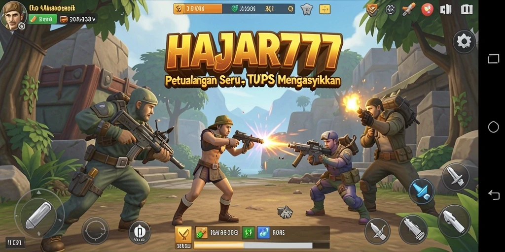 Tampilan gameplay seru dan mendebarkan dalam HAJAR777.