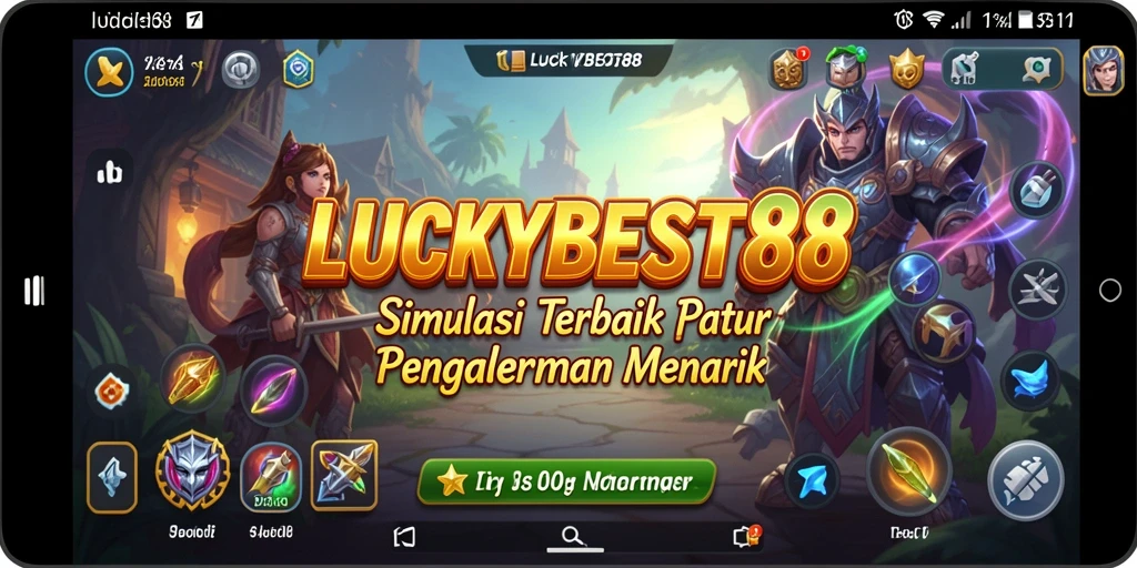 Tampilan gameplay LUCKYBEST88 yang menarik dan interaktif.