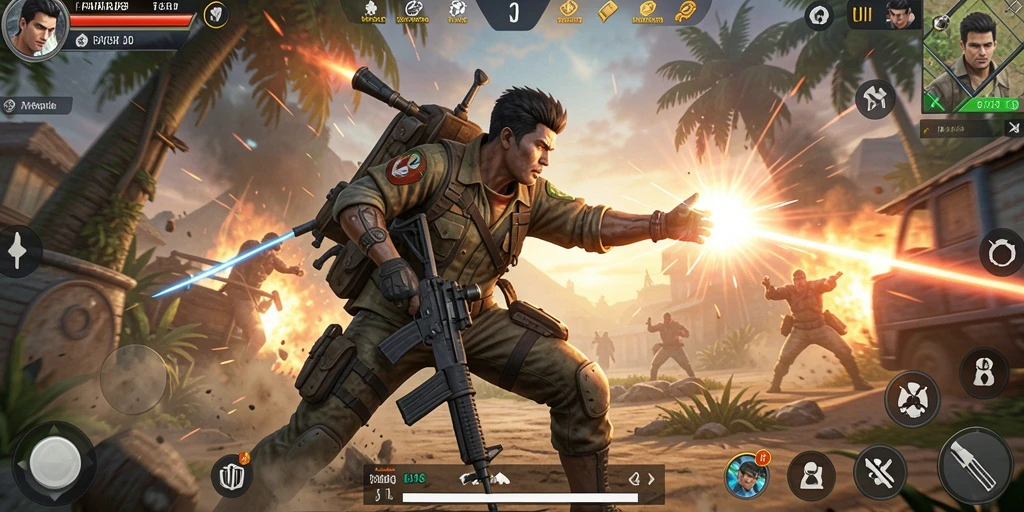Tampilan penuh aksi dari gameplay PAKARJP yang menegangkan.