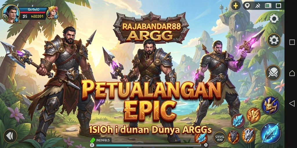 Tampilan menarik dalam permainan ARPG RAJABANDAR88 yang menegangkan.