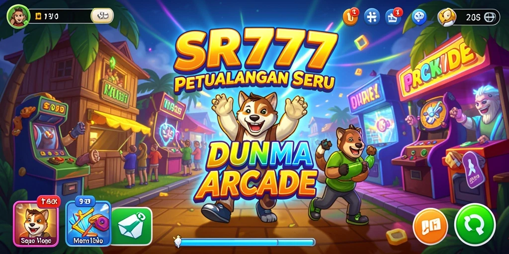 Screenshot SR777 menampilkan aksi seru dalam permainan Arcade.