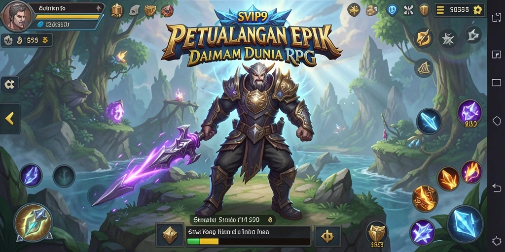 Tampilan gameplay menakjubkan dari SVIP9 yang menampilkan aksi RPG yang mendebarkan.