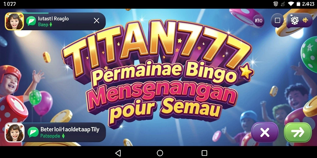 Tampilan menarik dari gameplay Bingo di TITAN777.