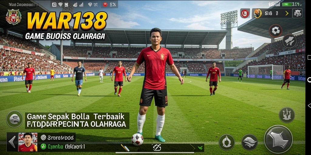 Tampilan gameplay mengesankan dari WAR138 dengan aksi sepak bola yang seru.